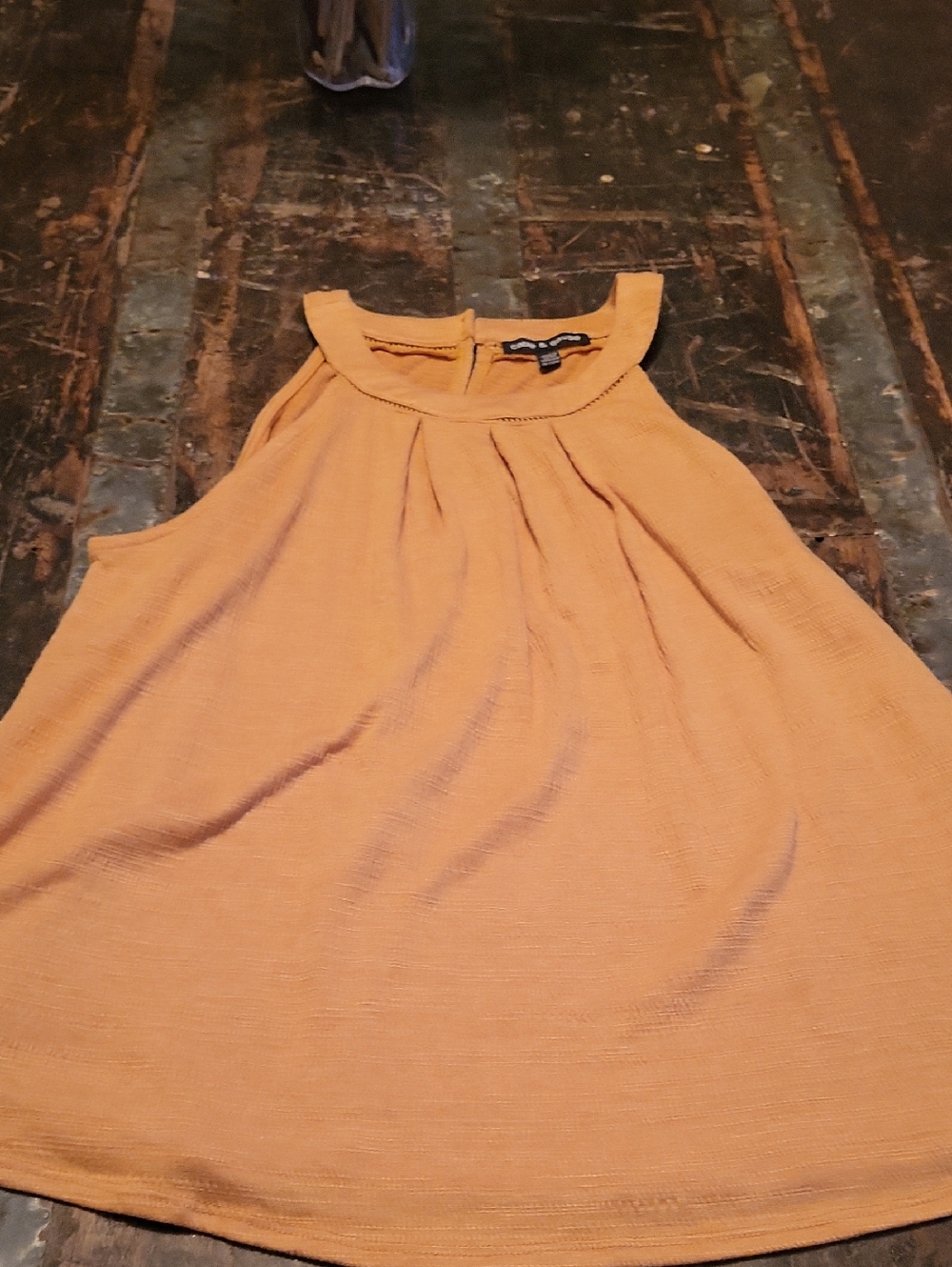 Cable & Gauge Golden Mustard Halter Tank